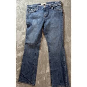 Y2K Old Navy Jeans Womens 10 Mid-Rise Bootcut Flap Pockets Western Cowgirl USA